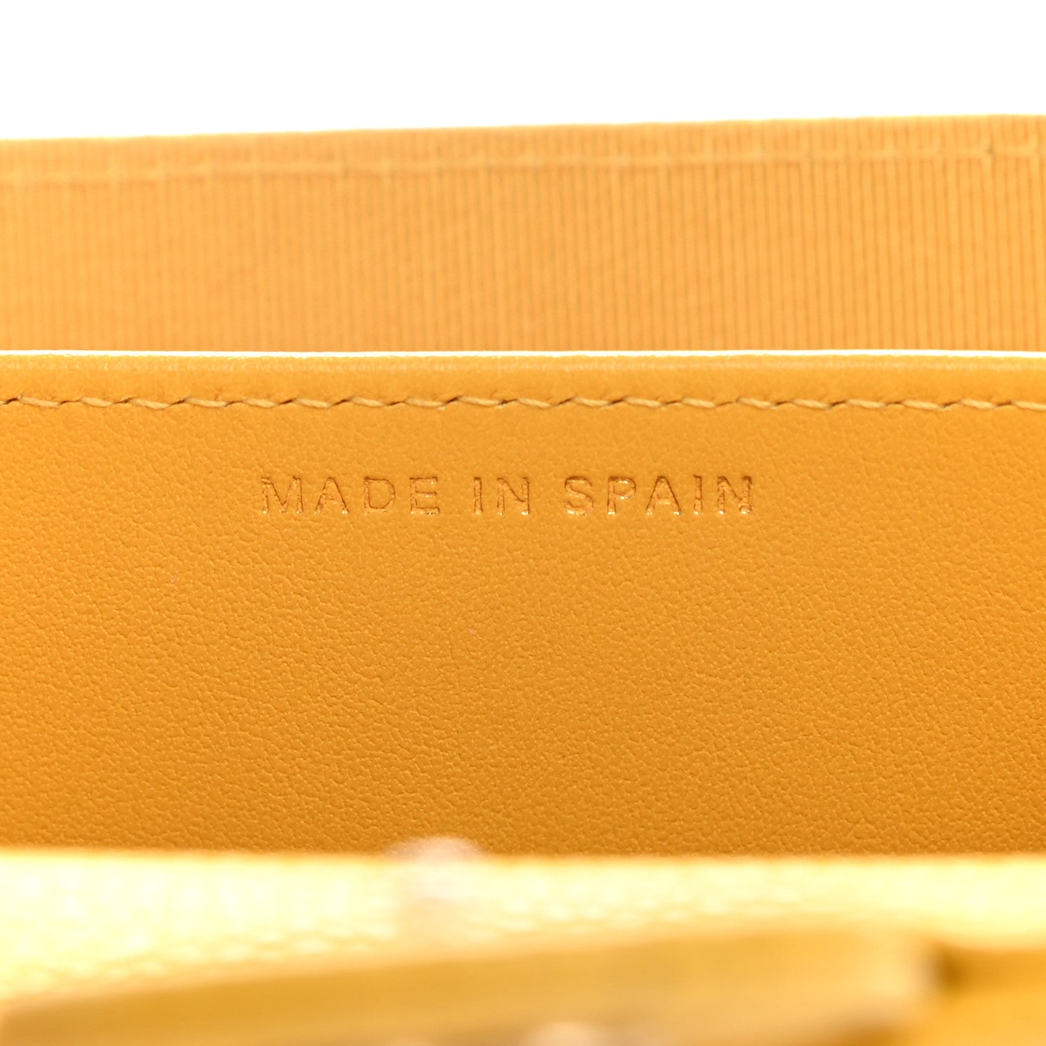 Chanel Caviar Quilted Flap Card Holder Wallet Yellow 7 of 12