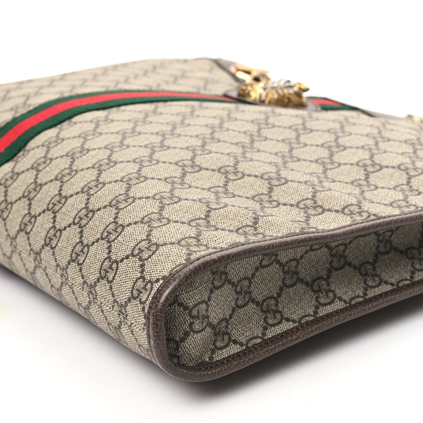 GG Supreme Monogram Large Rajah Chain Tote Beige New Acero