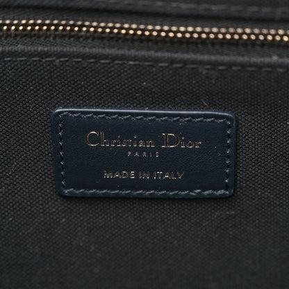 Christian Dior Oblique Calfskin Medium Book Tote With Strap Blue Multicolor Blue Multicolor 6 of 12