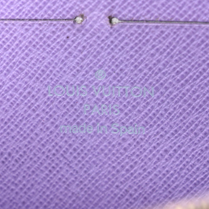 Louis Vuitton Monogram Multicolor Zippy Wallet Black Violet 6 of 8