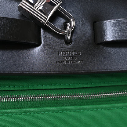 Hermes Vache Hunter Toile Herbag Zip 31 PM Bambou Kaki 7 of 11