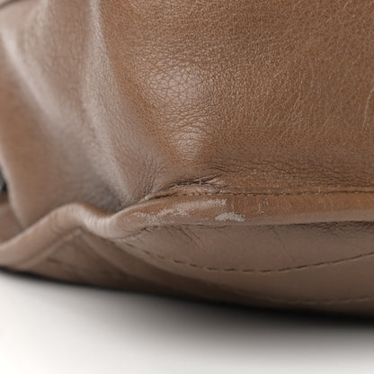 Saint Laurent Crinkled Calfskin Matelasse Monogram Medium Niki Chain Satchel Tan Brown 13 of 15
