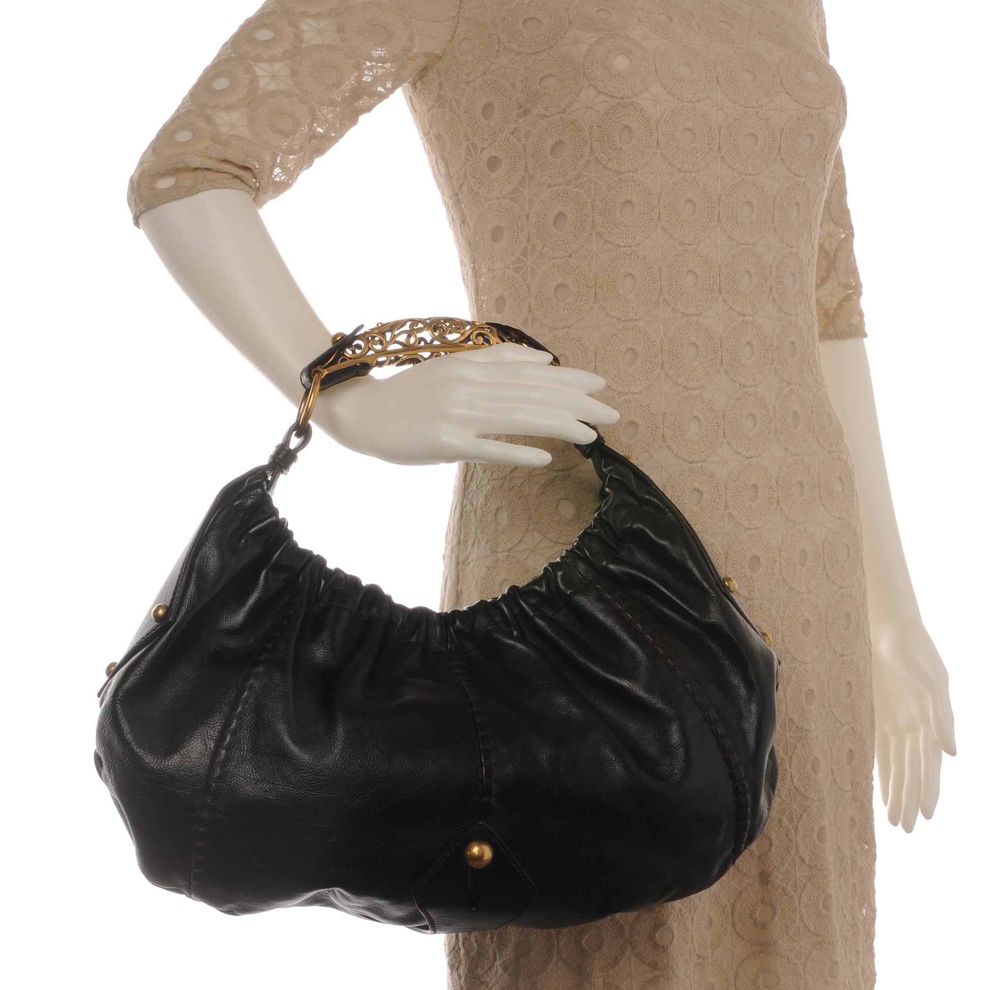 Saint Laurent Leather Vincennes Mombasa Hobo Bag Brown 2 of 6