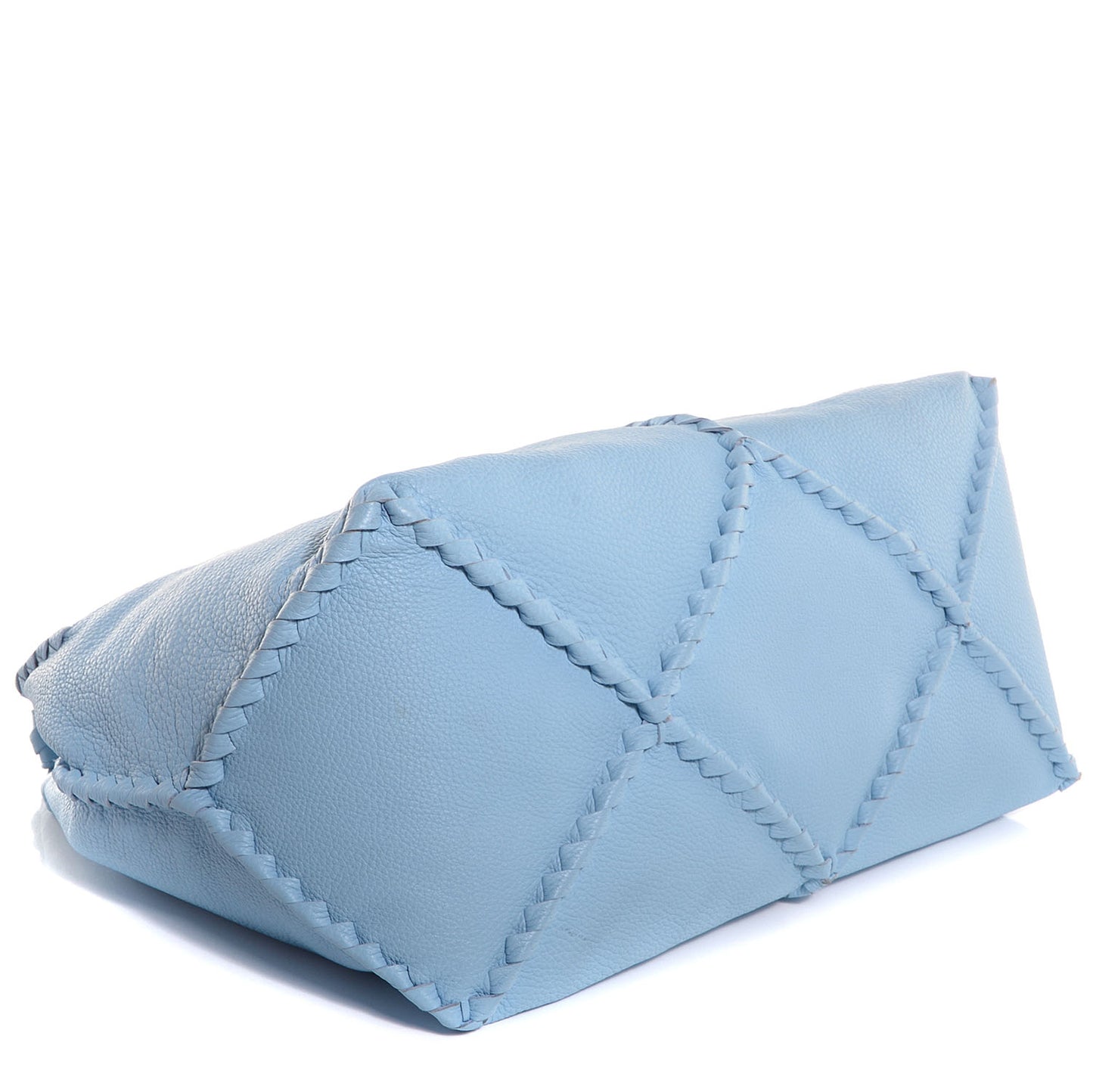 Washed Cervo Deerskin Large Hobo Ciel