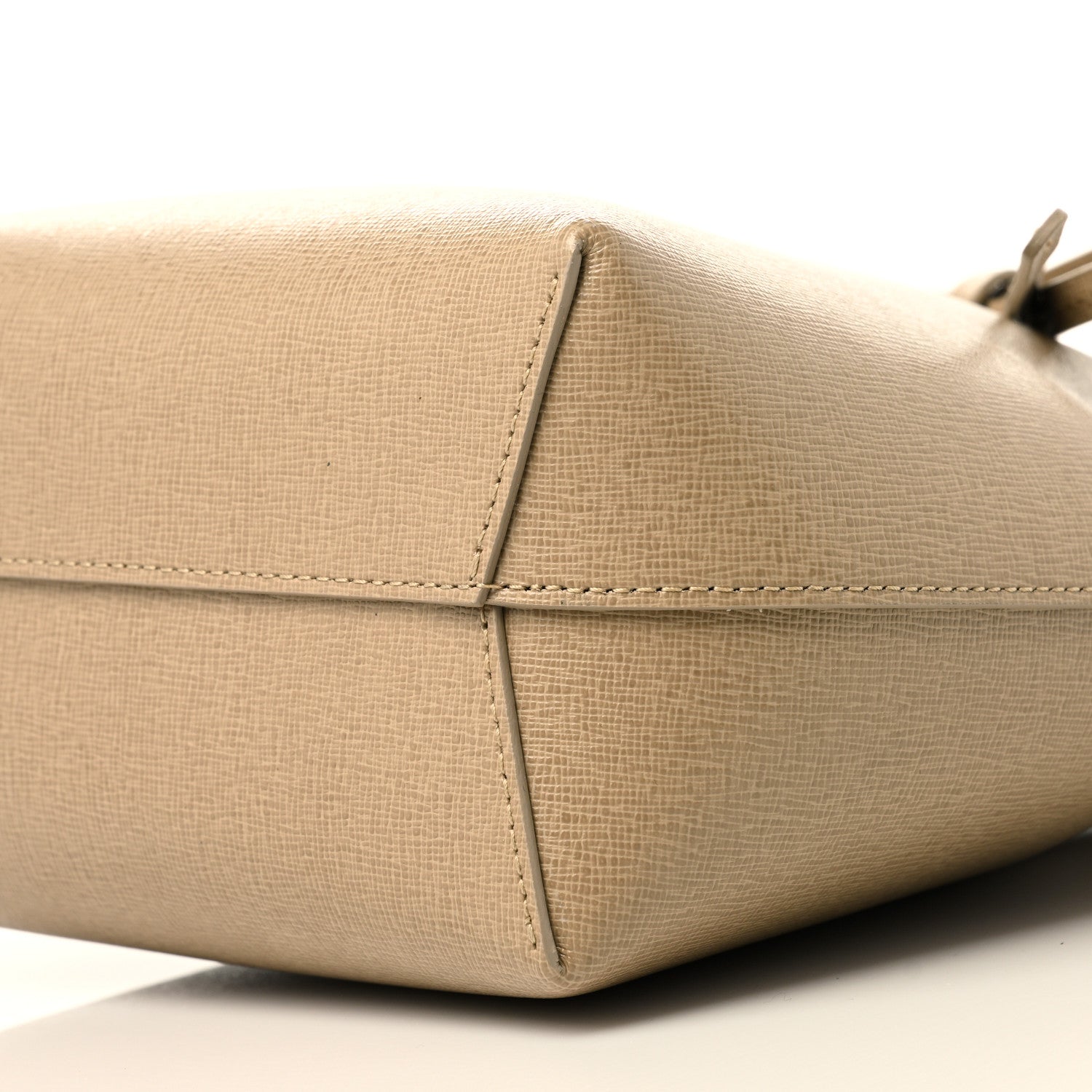 Mansur Gavriel Saffiano Mini Bucket Bag Elefante 9 of 9