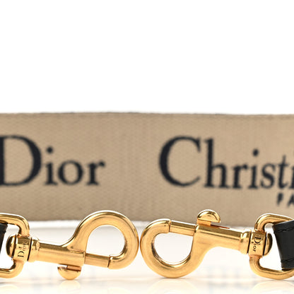 Christian Dior Canvas Embroidered Shoulder Strap Black 3 of 7