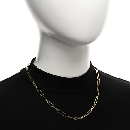 Roberto Coin 18K Yellow Gold Paper Clip Link Necklace 18" 2 of 5