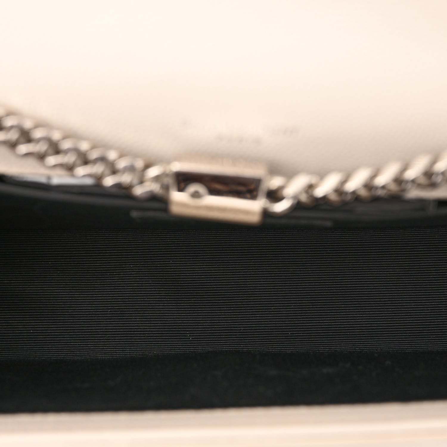 Saint Laurent Smooth Calfskin Medium Classic Monogram Kate Tassel Satchel White 5 of 10