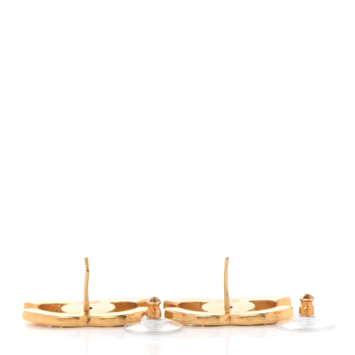Chanel Metal Along The Nile CC Earrings Gold 4 of 5