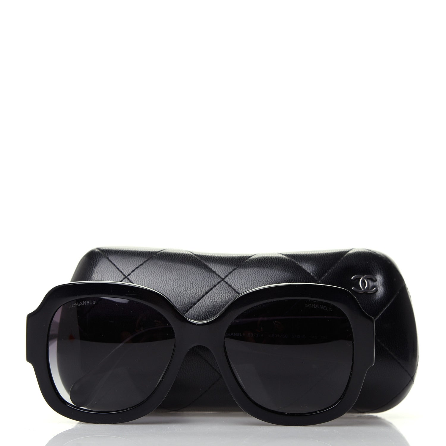 Chanel Acetate CC Sunglasses 5373 Black 8 of 8