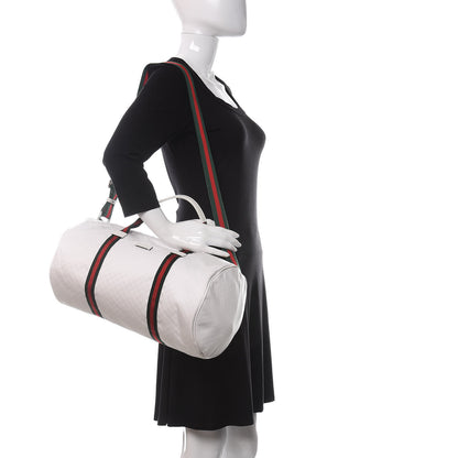 Gucci Nylon Microguccissima Gym Bag White 2 of 12