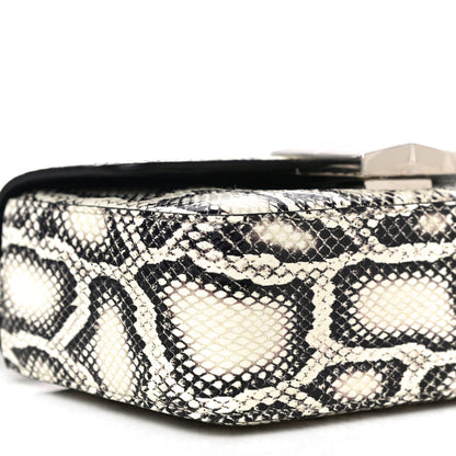 Givenchy Calfskin Snake Embossed Small 4G Crossbody Black White 8 of 9
