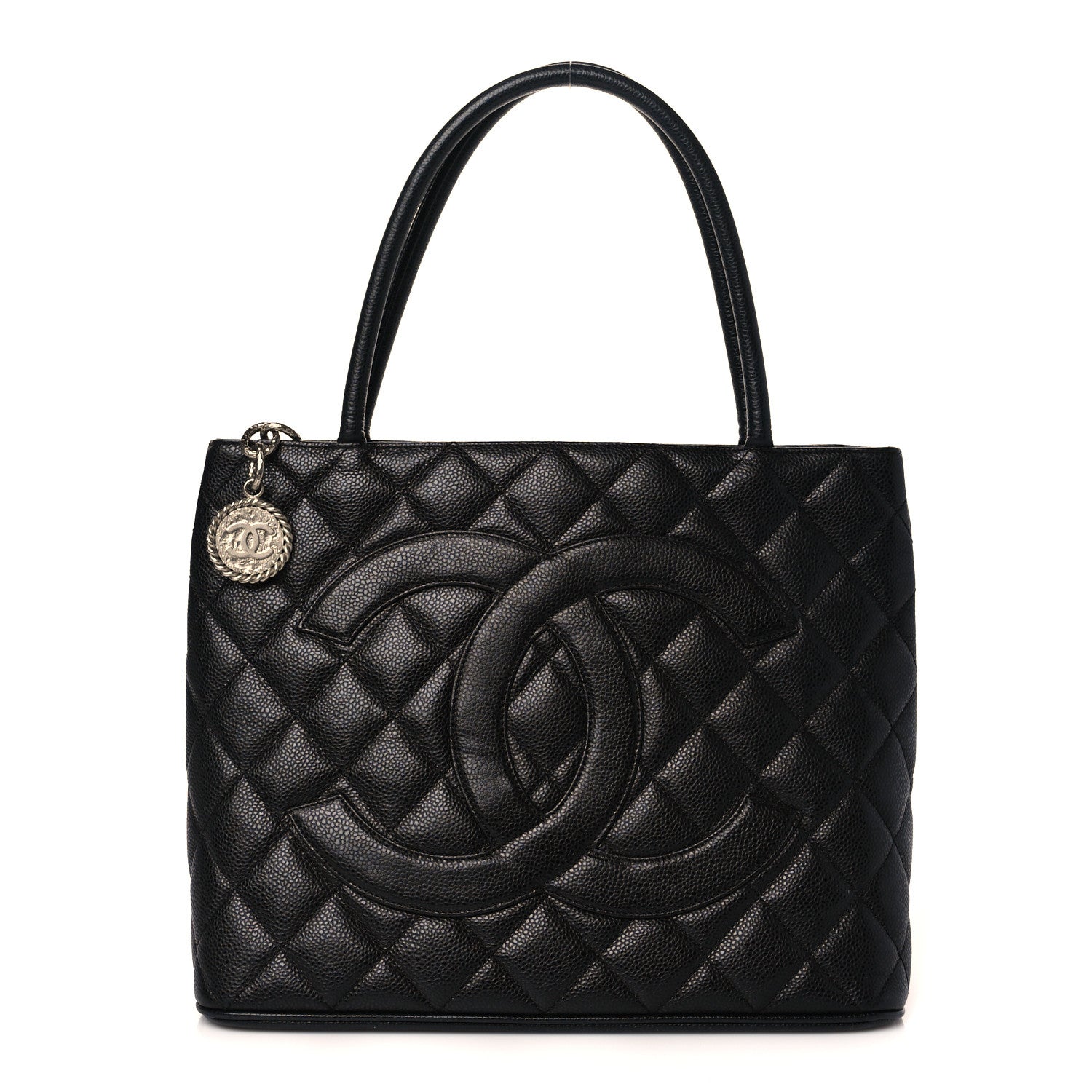 Chanel Caviar Quilted Medallion Tote Black 1 of 9