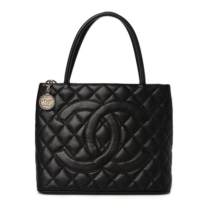 Chanel Caviar Quilted Medallion Tote Black 1 of 9