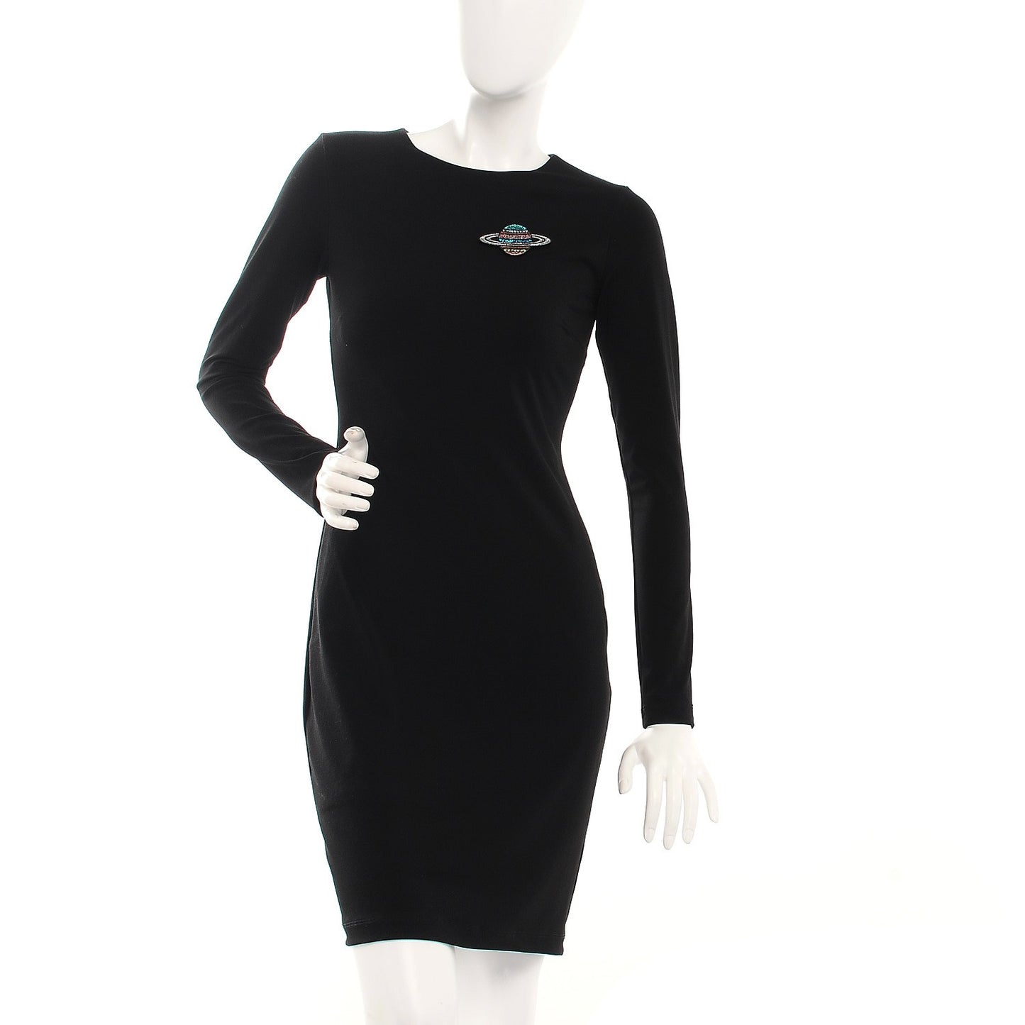 Glittered Resin Strass Planet Brooch Silver Blue Pink