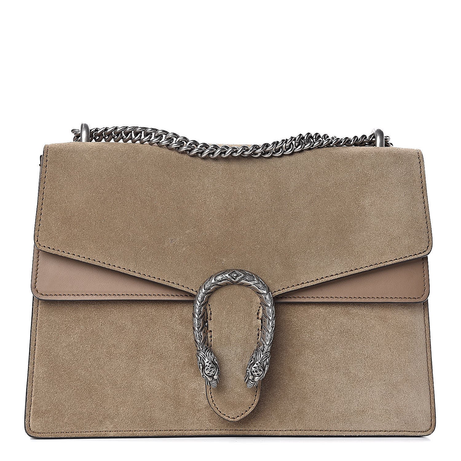 Gucci Suede Medium Dionysus Shoulder Bag Taupe 1 of 10