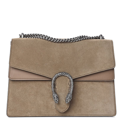 Gucci Suede Medium Dionysus Shoulder Bag Taupe 1 of 10
