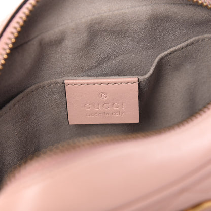 Gucci Calfskin Matelasse Mini GG Marmont Chain Shoulder Bag Perfect Pink 8 of 10