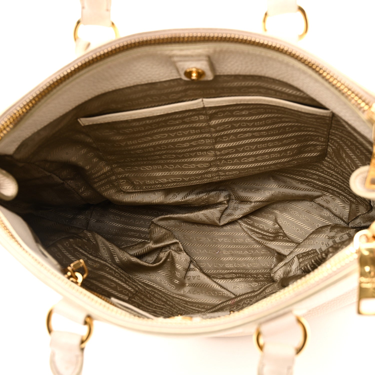 Prada Vitello Daino Tote Talco 5 of 10