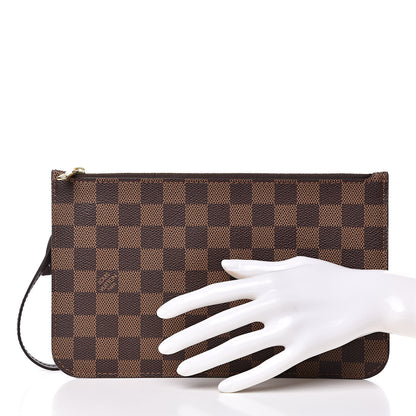 Louis Vuitton Damier Ebene Neverfull MM GM Pochette 2 of 8