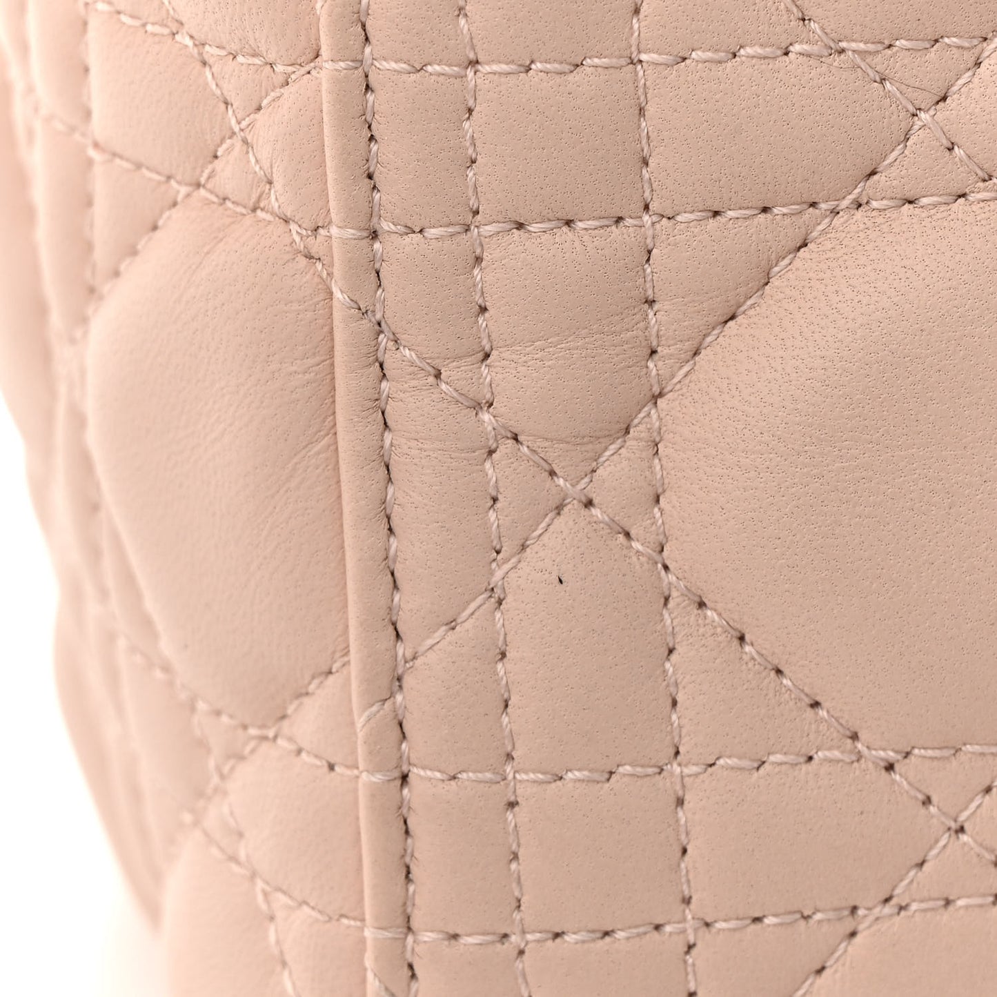 Lambskin Cannage Medium Lady Dior Light Pink