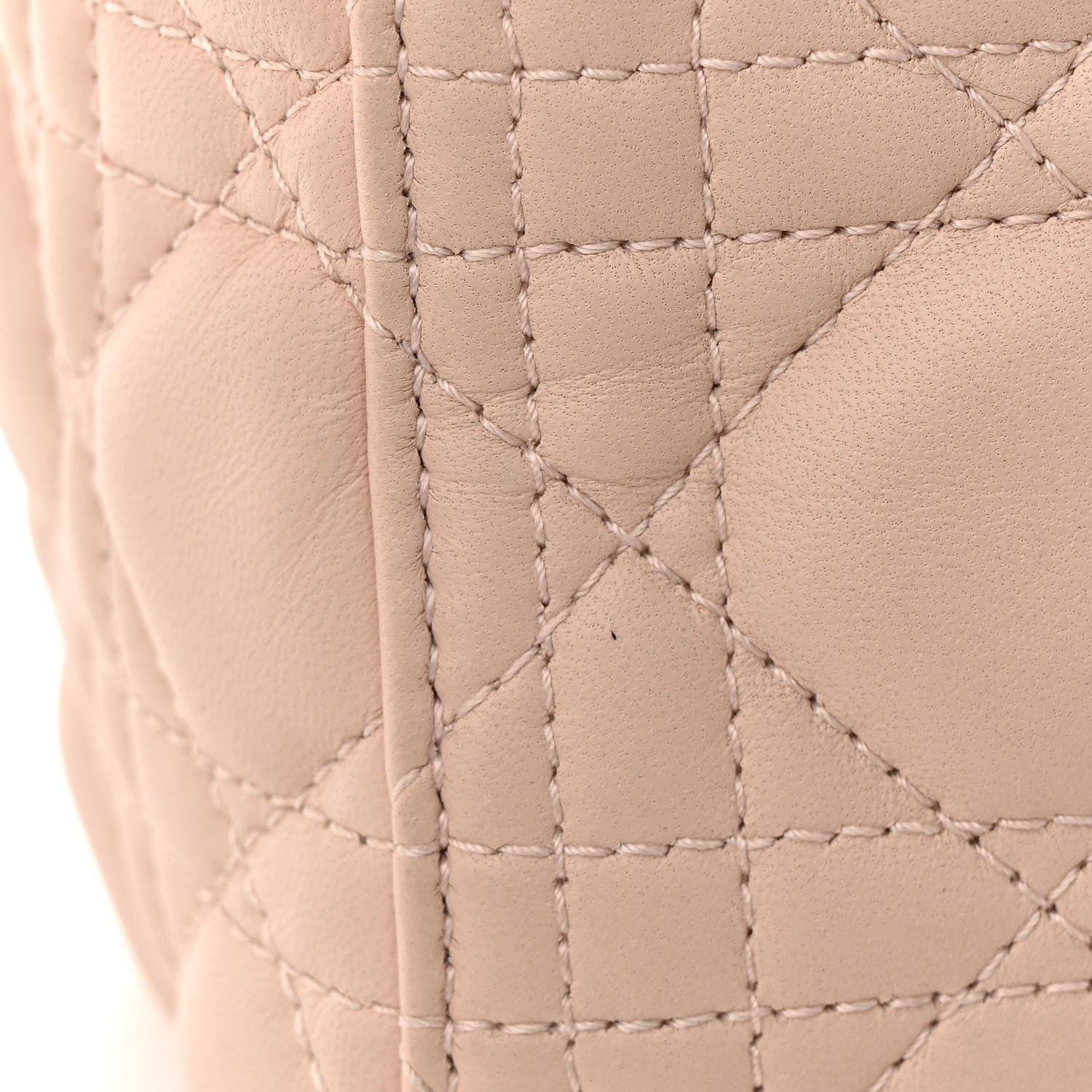 Christian Dior Lambskin Cannage Medium Lady Dior Light Pink 18 of 20