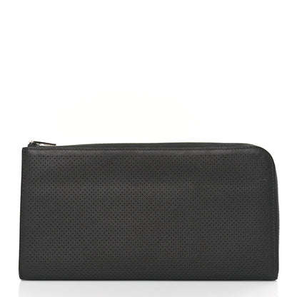 Hermes Evercolor Perforated Large Remix Voyage Wallet Graphite 2 of 9