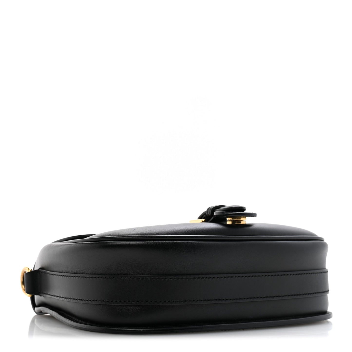 Box Calfskin Medium Bobby Flap Black