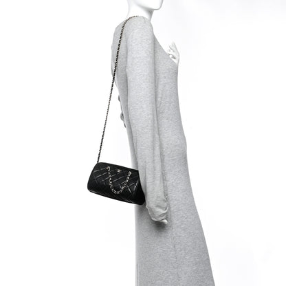 Chanel Caviar Quilted Barrel Clutch With Chain  Black 2 of 11