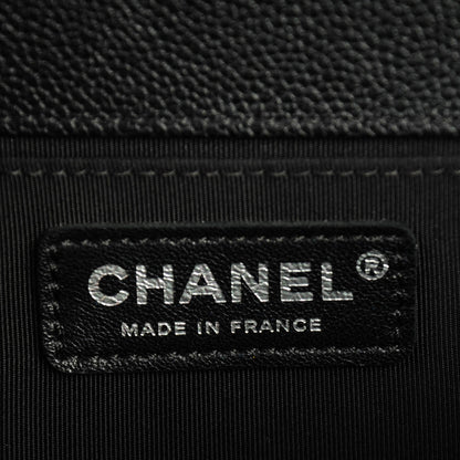 Chanel Caviar Quilted Medium Boy Flap Black 6 of 7