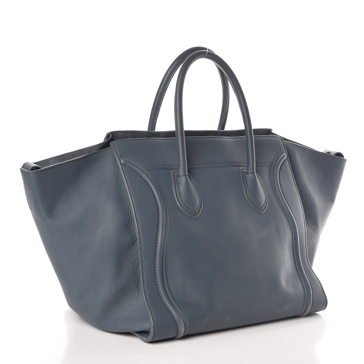 Celine Supple Calfskin Large Phantom Luggage Slate Blue 3 of 9