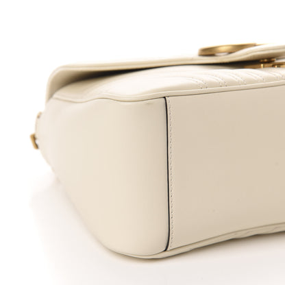 Gucci Calfskin Matelasse Small GG Marmont Top Handle Shoulder Bag White 6 of 13
