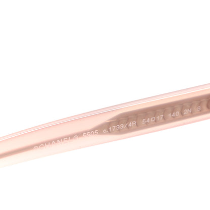 Chanel Acetate Square Sunglasses 5505 Light Pink 5 of 8