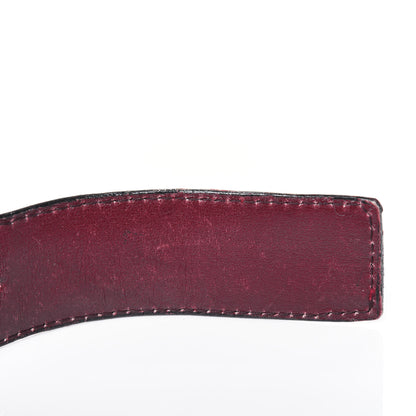 Chanel Crocodile Belt 75 30 Burgundy 8 of 12