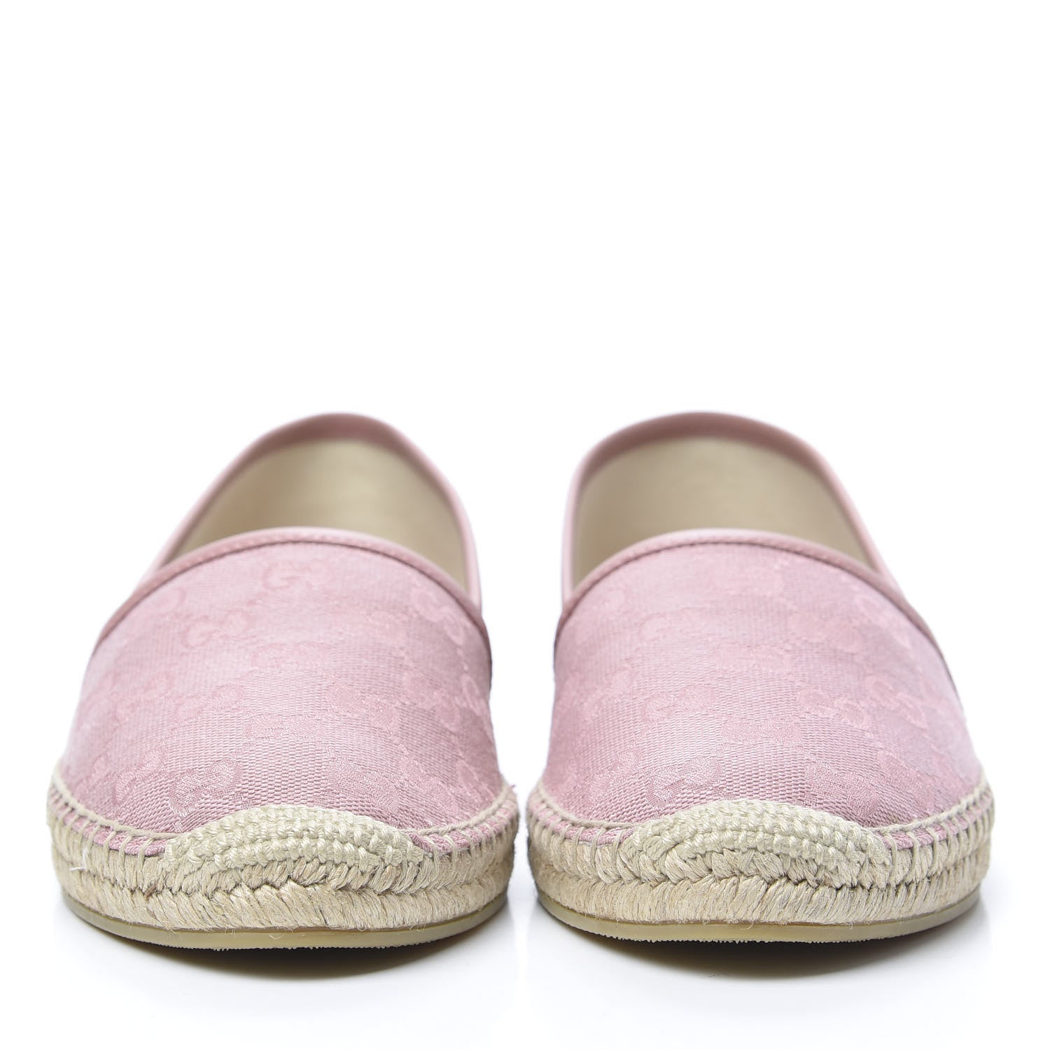 Gucci Monogram Espadrilles 38.5 Soft Pink 2 of 8