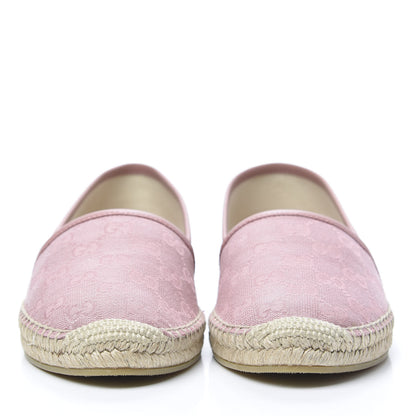 Gucci Monogram Espadrilles 38.5 Soft Pink 2 of 8