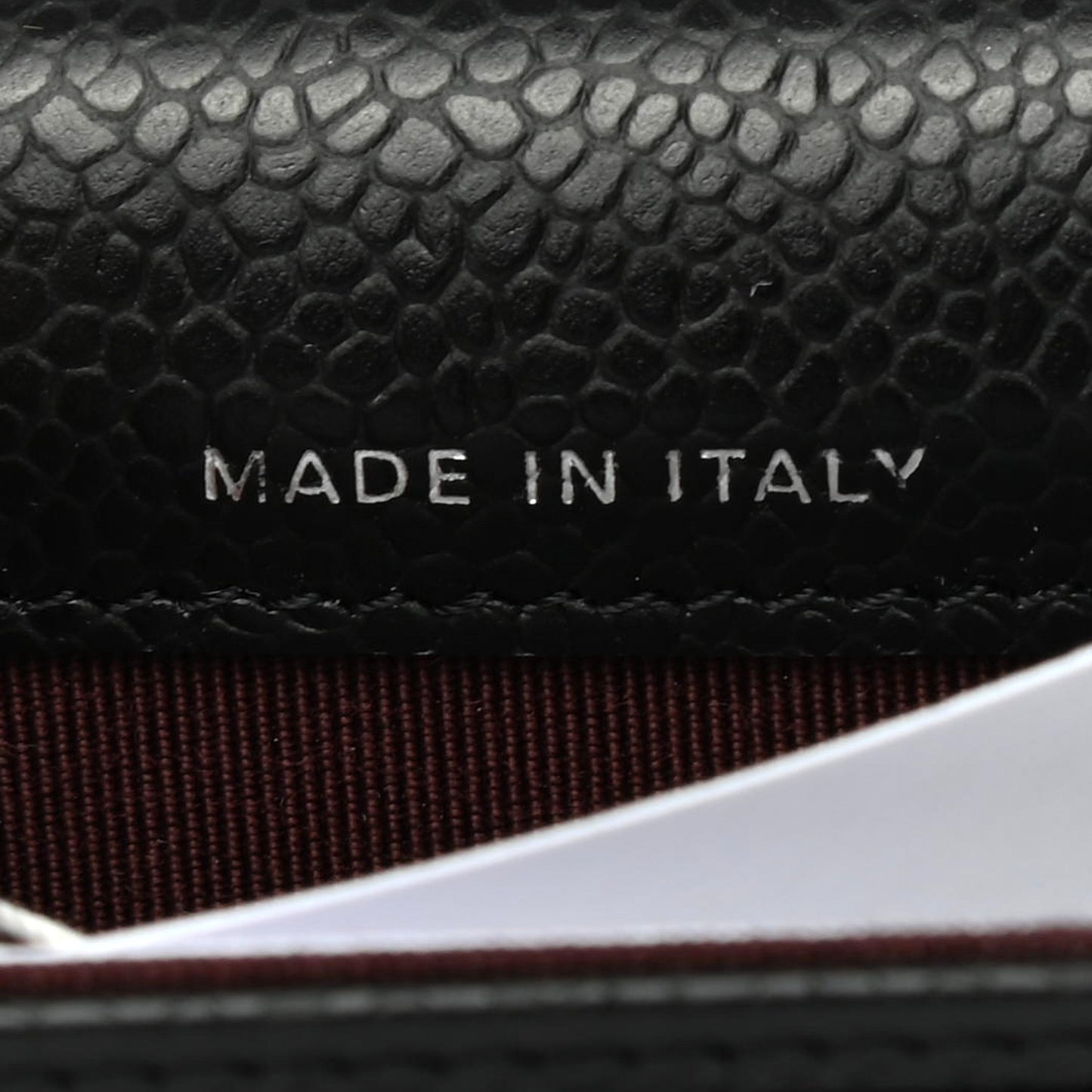 Caviar Quilted Flap Card Holder Wallet Black