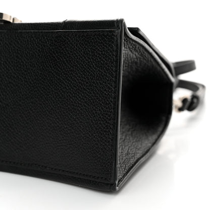 Balenciaga Grained Calfskin Small Hourglass Top Handle Bag Black 9 of 11