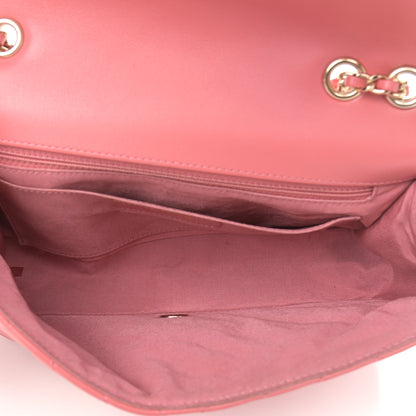 Chanel Calfskin Chevron Quilted Small Statement Flap Pink 5 of 15