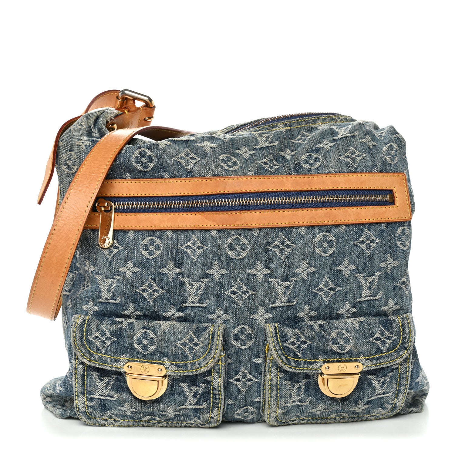 Louis Vuitton Denim Baggy GM Blue 1 of 12