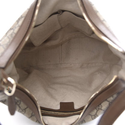 Gucci GG Supreme Monogram Margaux Calfskin Medium Nice Hobo Beige Ebony Acero 4 of 11