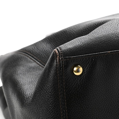 Chanel Calfskin Cerf Executive Shopper Tote Black 11 of 16