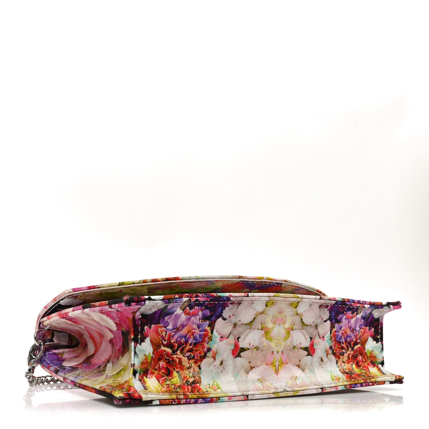 Crepe Satin Blooming Loubi54 Crossbody Clutch Multicolor