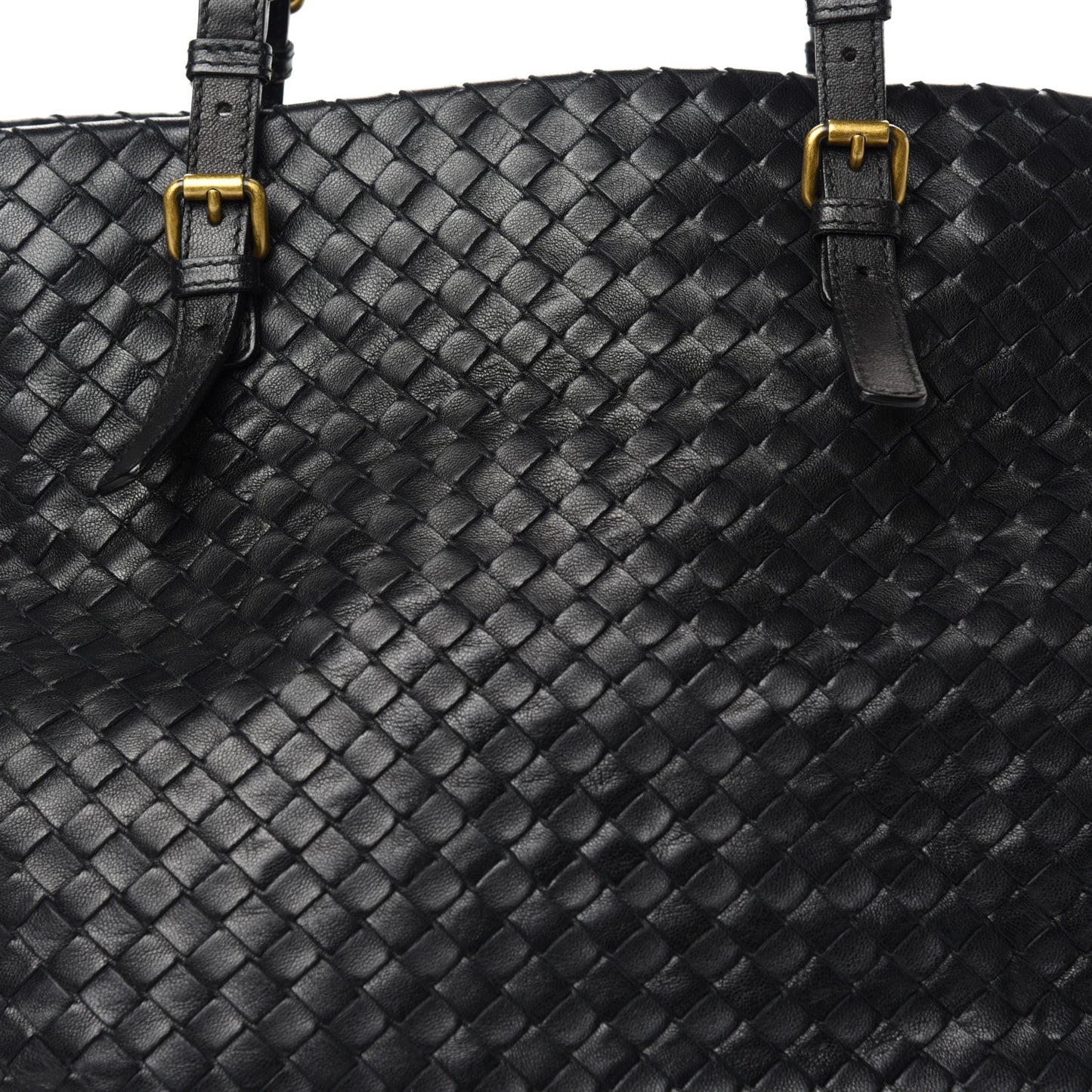 Nappa Intrecciato Medium Seamless Tote Black