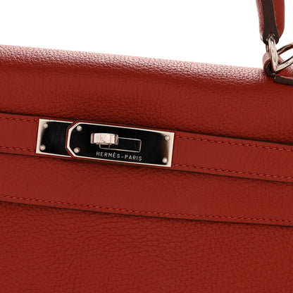 Hermes Taurillon Clemence Kelly Retourne 28  Brique 12 of 14