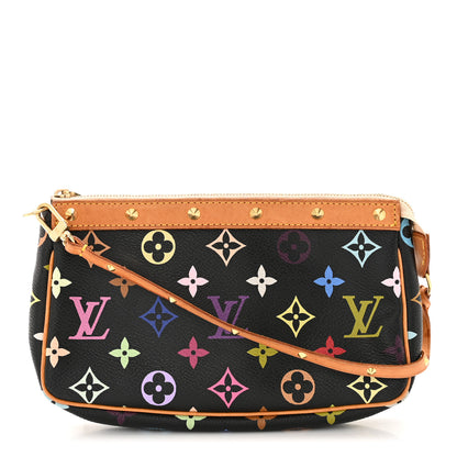 Louis Vuitton LOUIS VUITTON Monogram Multicolor Pochette Accessories Black 1 of 10