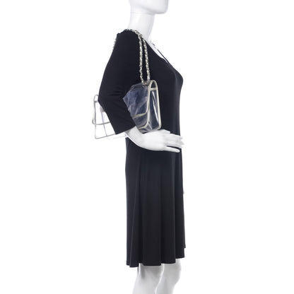 Chanel Vinyl Lambskin Large Naked Flap Silver 3 of 8