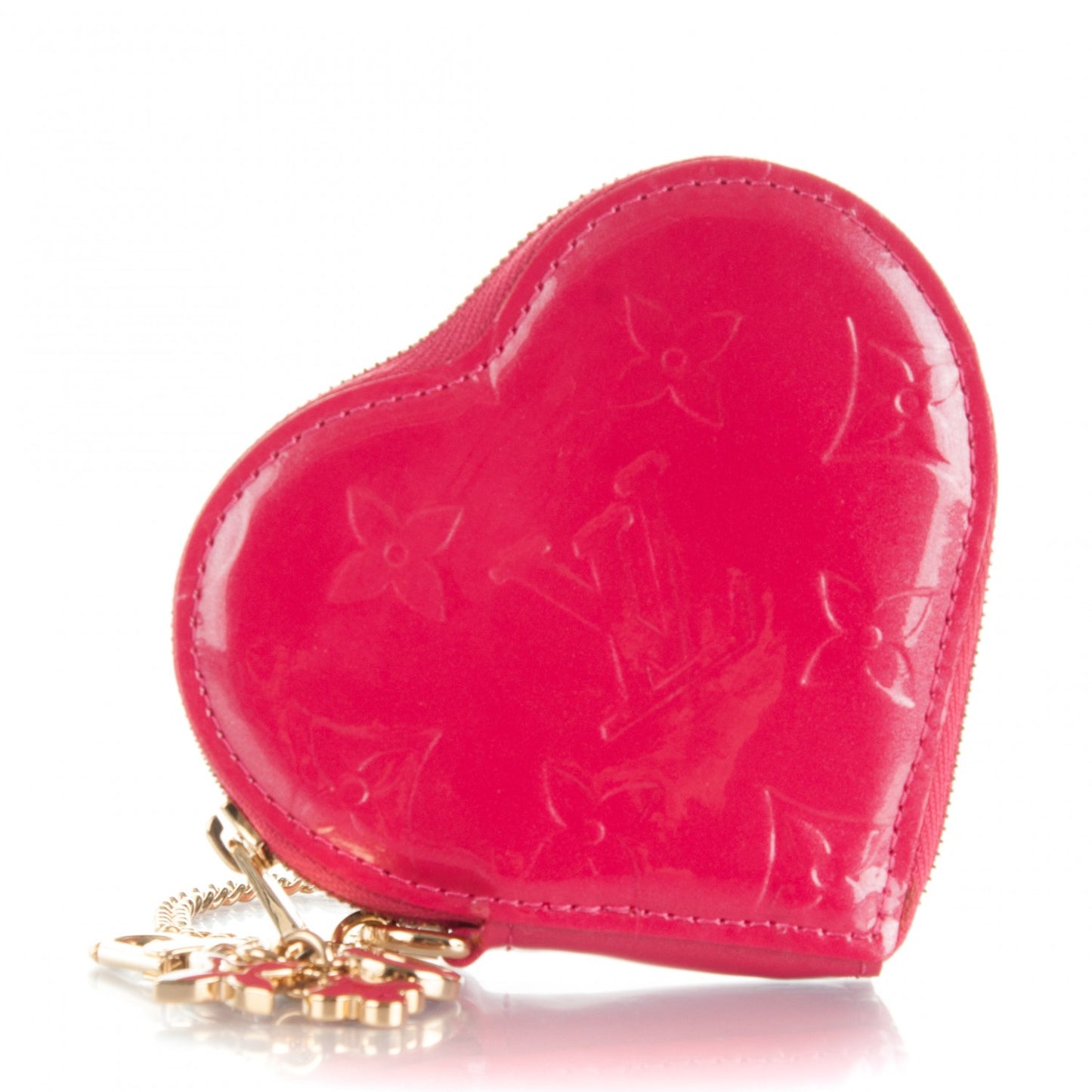 Vernis Heart Coin Purse Framboise