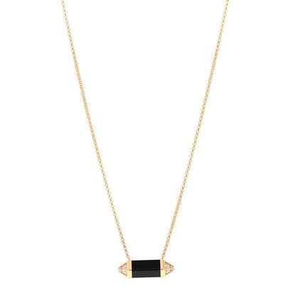 Cartier 18K Yellow Gold Diamond Black Onyx Les Berlingots de Cartier Medium Necklace 1 of 5