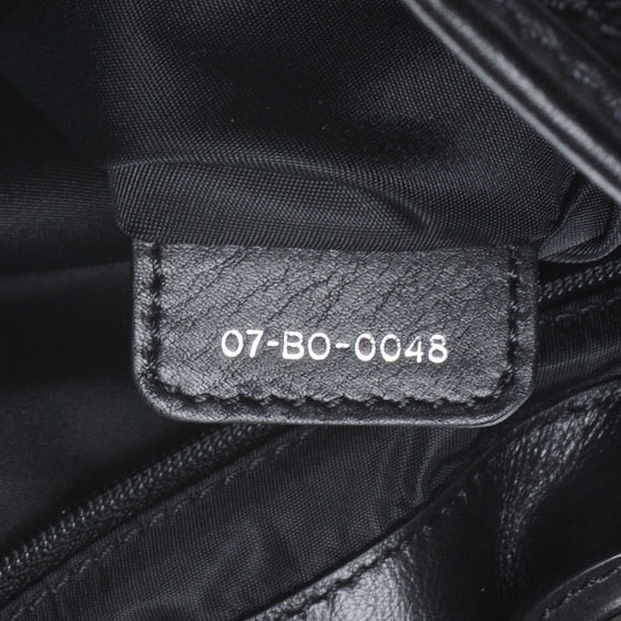 Nylon Cannage Shopper Tote Black